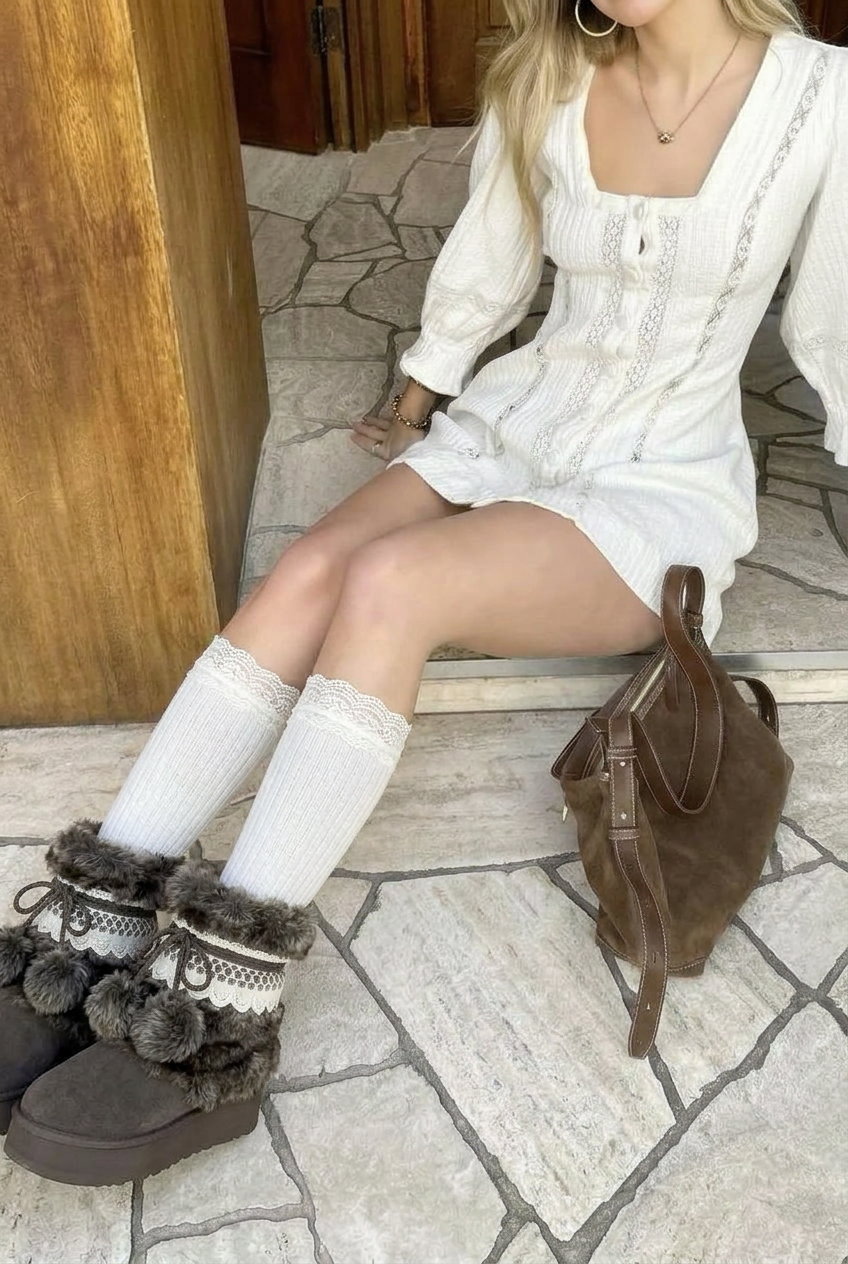 YukiLace FurCharm Boots