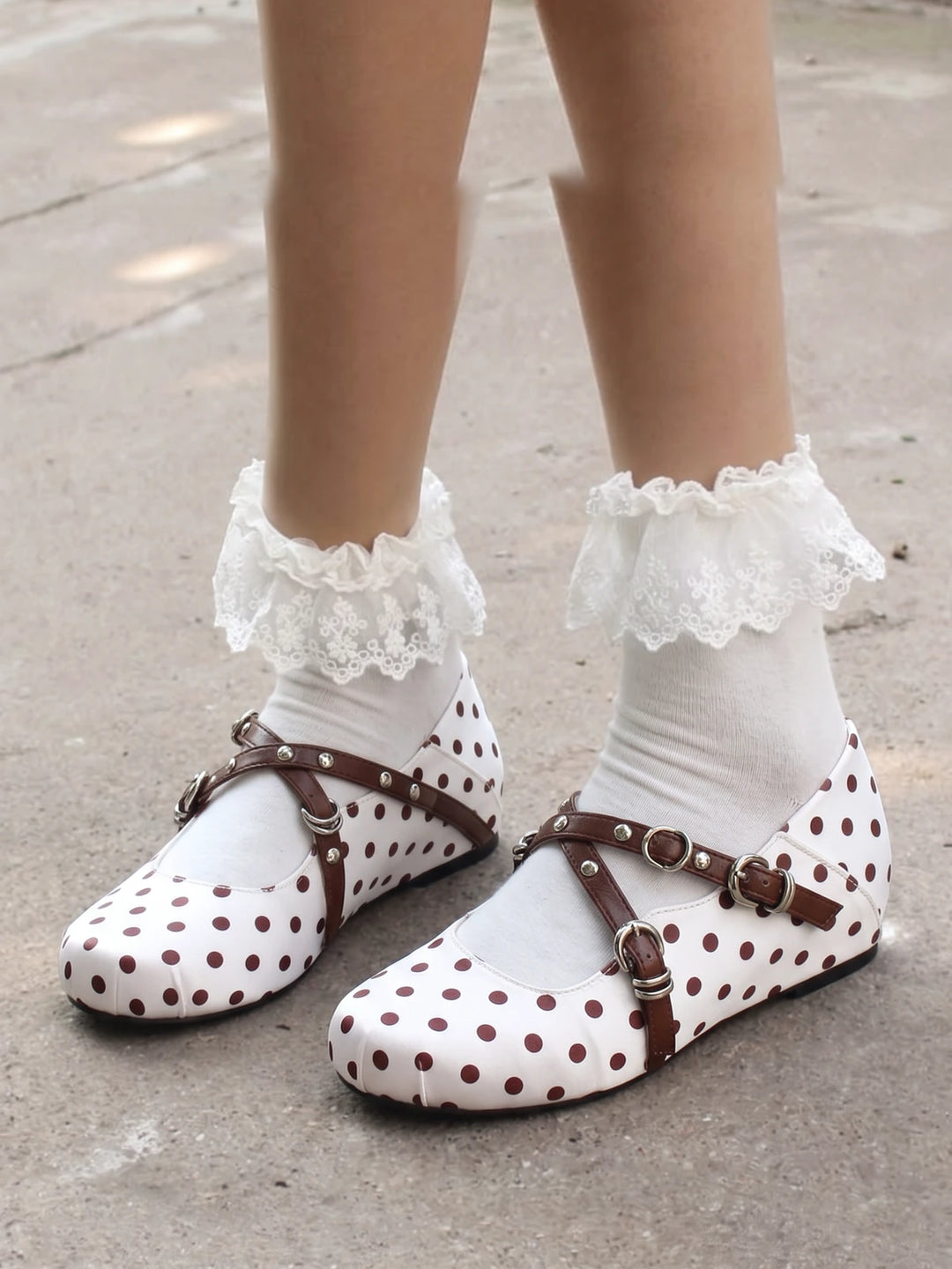 Gwen Grommet Strap Mary Janes