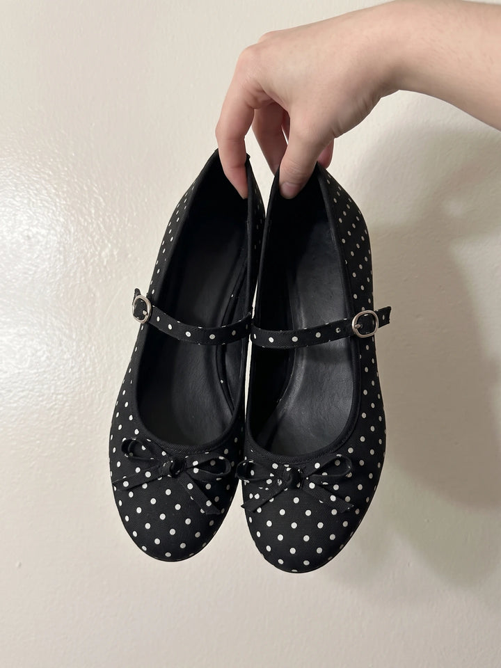 Elodie Polka Mary Jane Flats