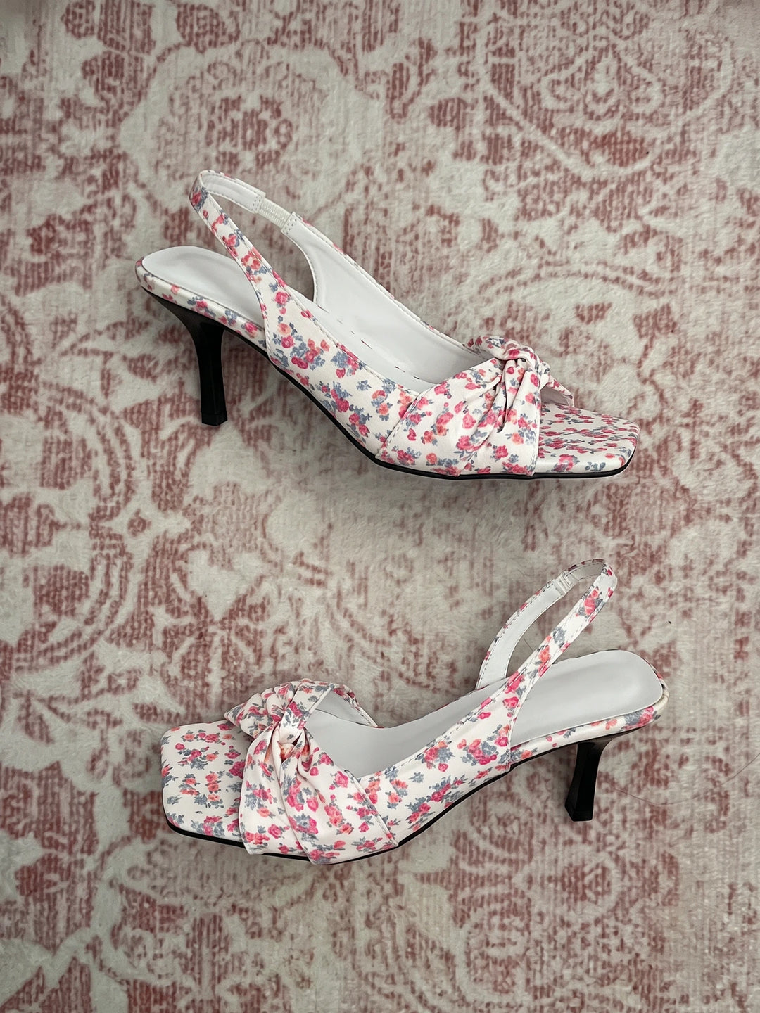 Miellette Floral Knot Slingback Heels