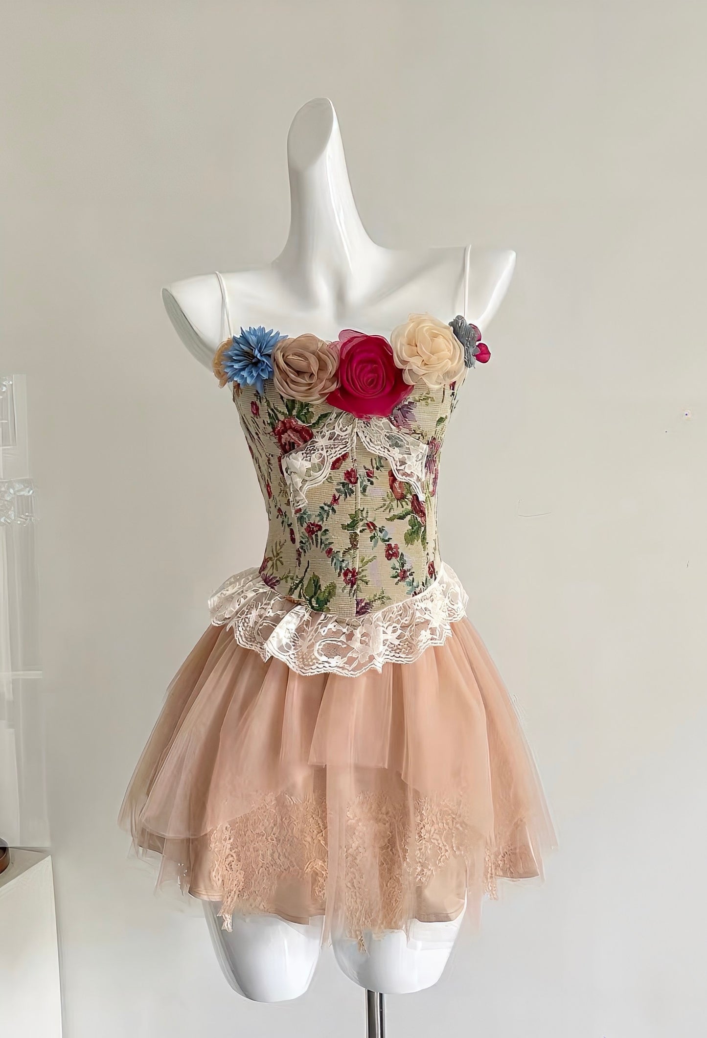 Floral Camisole & Skirt Set
