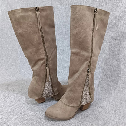 Versatile High-Heel Mid-Calf Boots