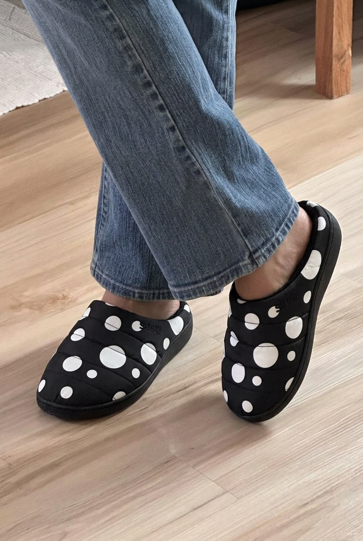 Polka Dot Cozy Slippers