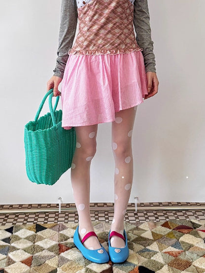 Polka Dot Ballet Pantyhose