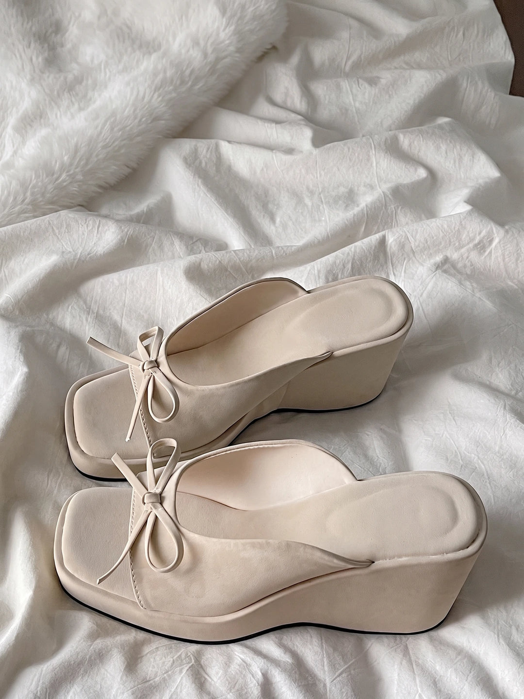 Daphne Suede Wedge Mule