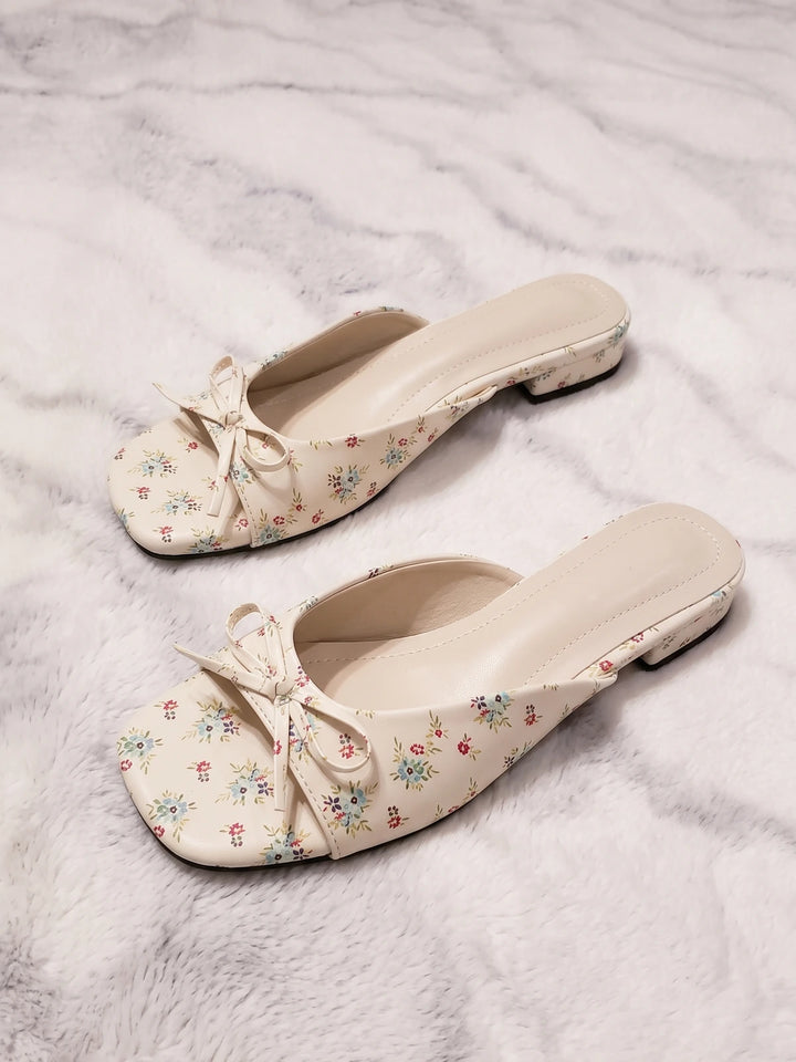 Ribbon Bow Sandals