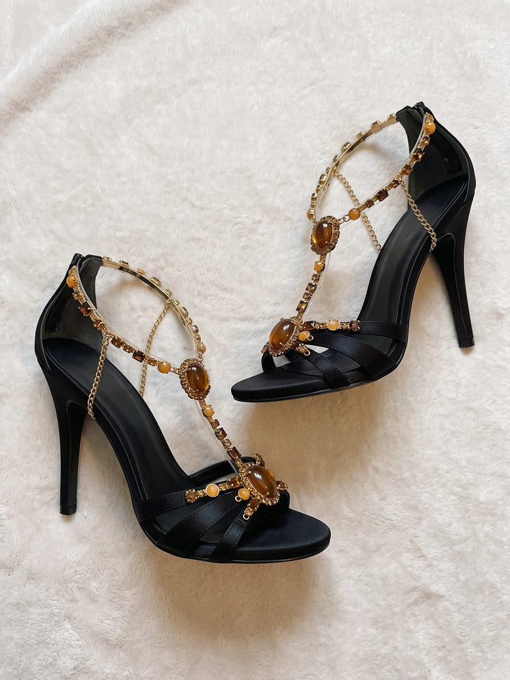 Seraphine Jeweled Chain Stilettos