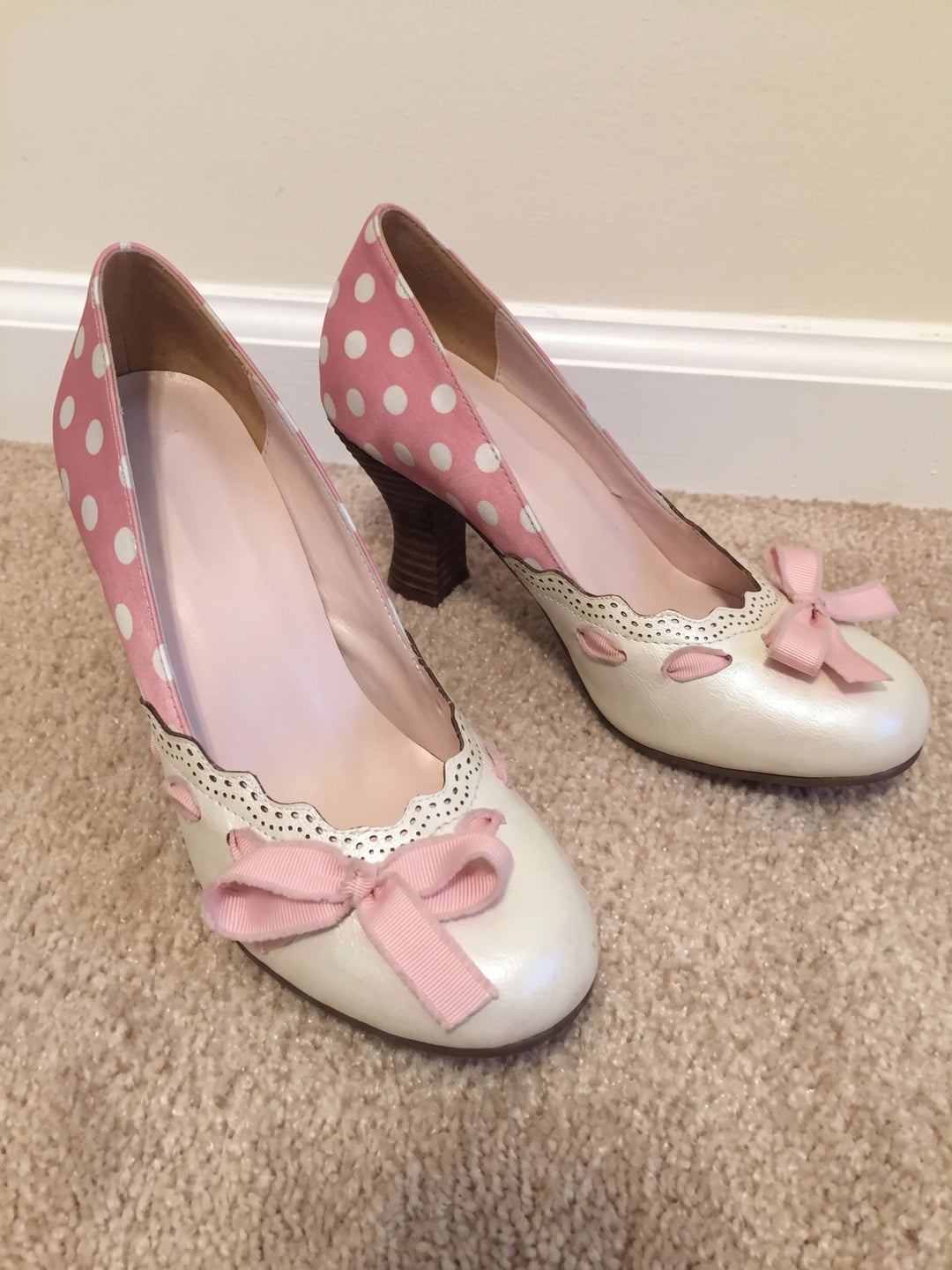 Elodie Polka Bow Heels
