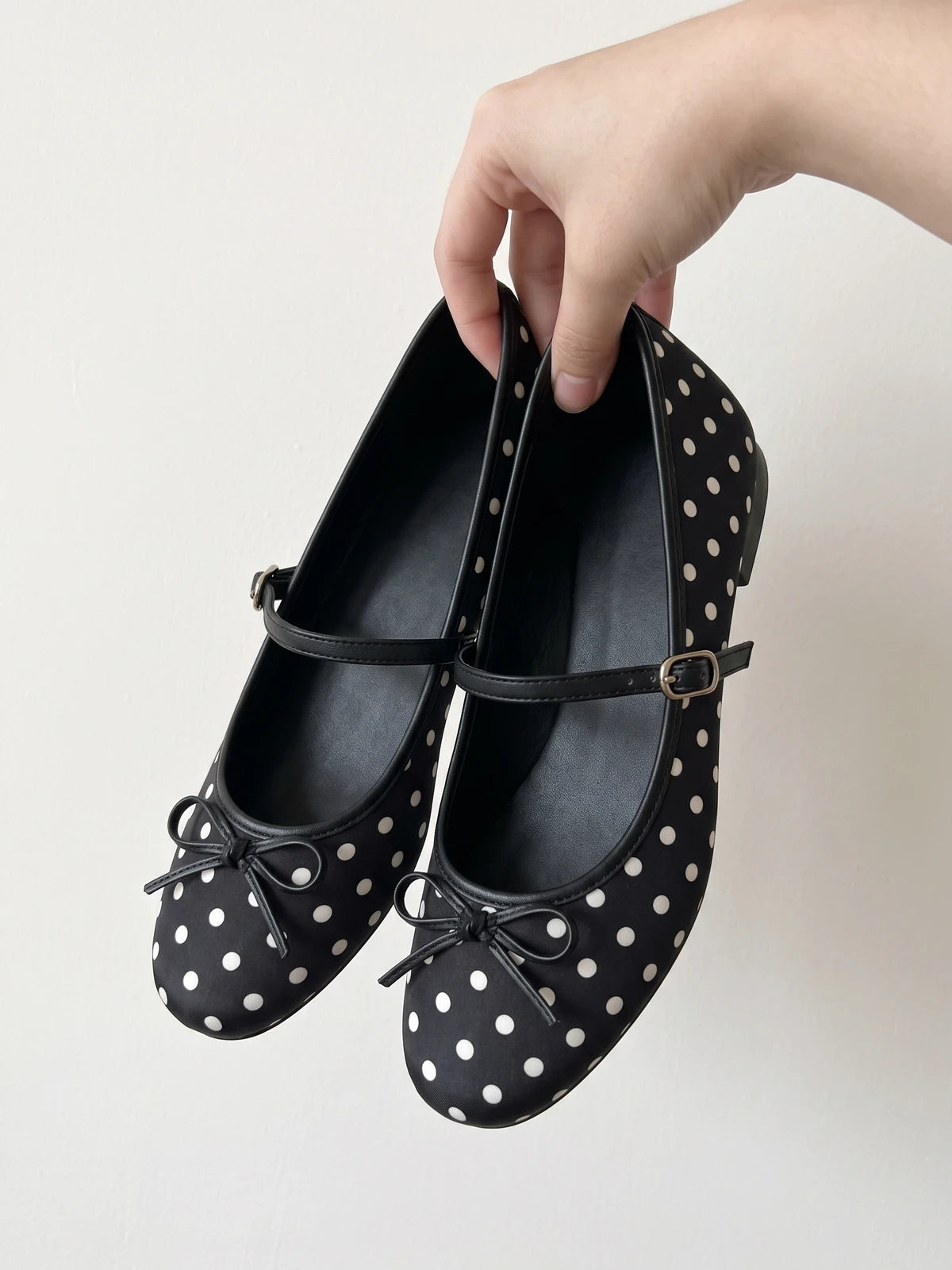 Emeline Polka Dot Mary Jane Flats