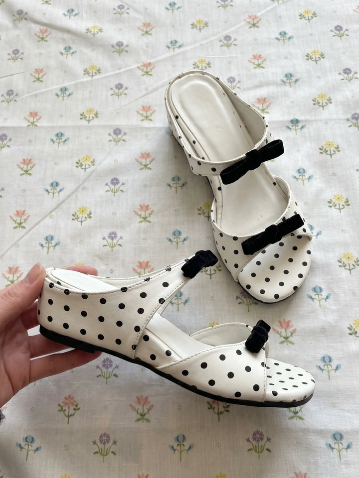 Elodie Polka Bow Mules