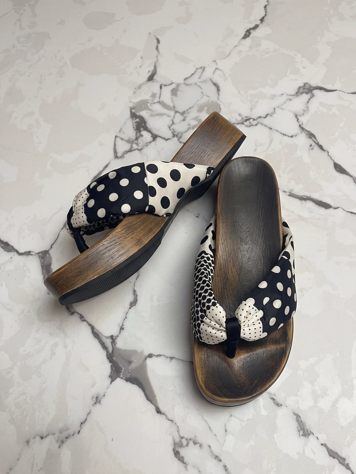 Katie Polka Dot Platform Sandals