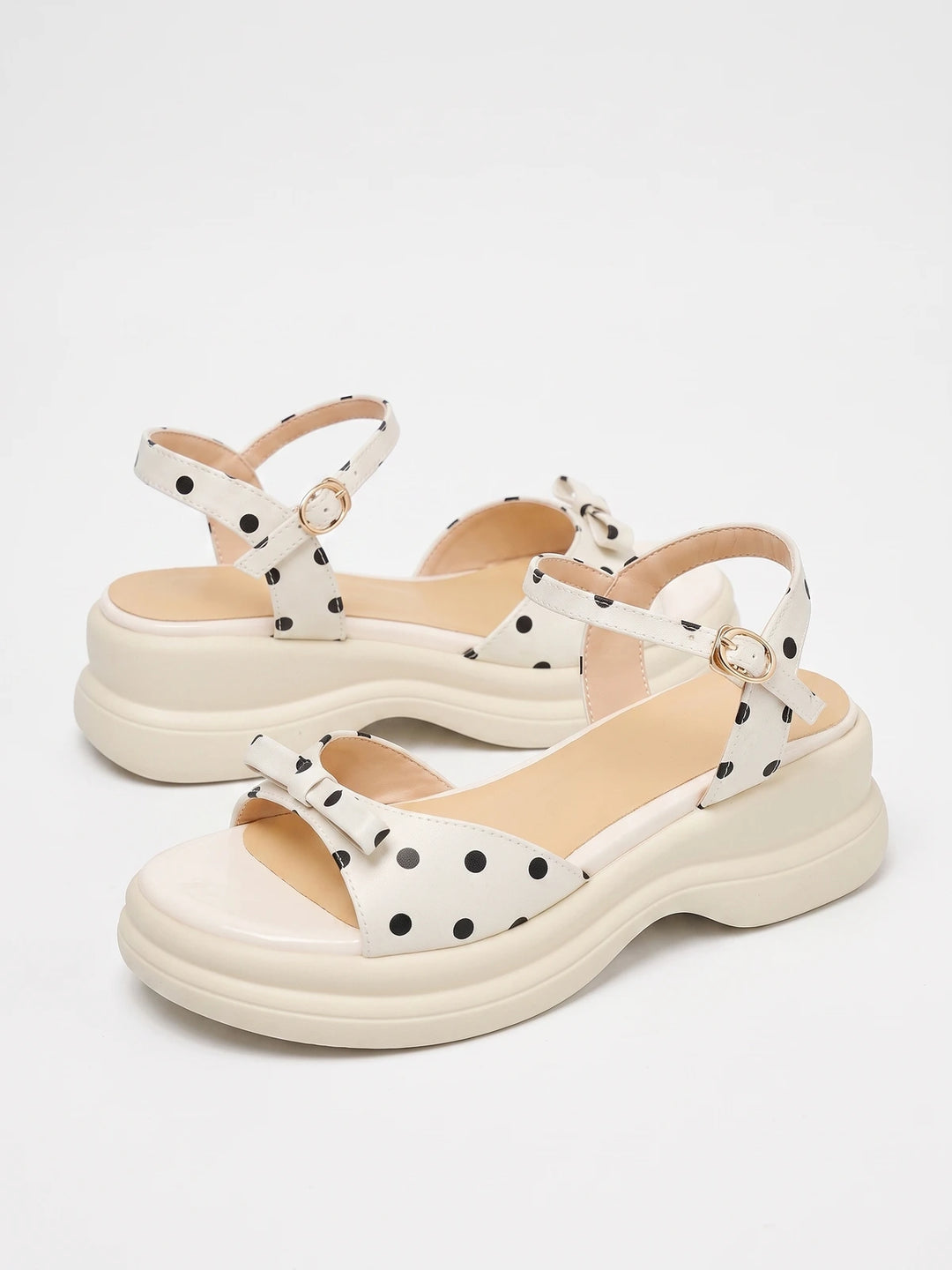 Sabine Polka Dot Platform Sandals