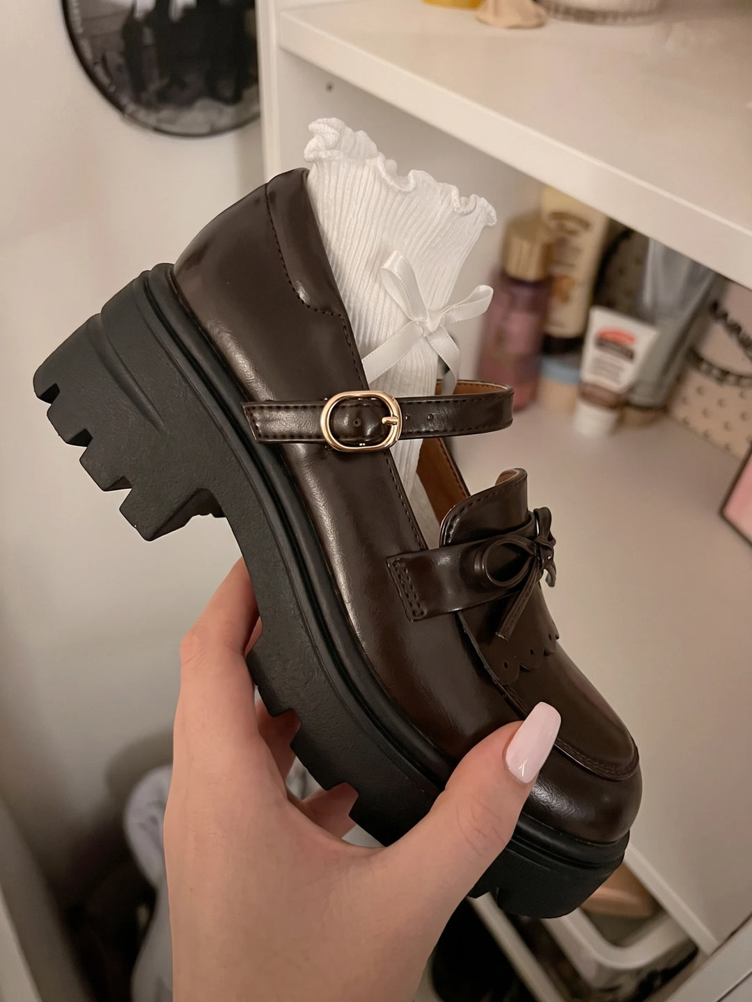 Ottaviolette Lug Sole Mary Jane Shoes