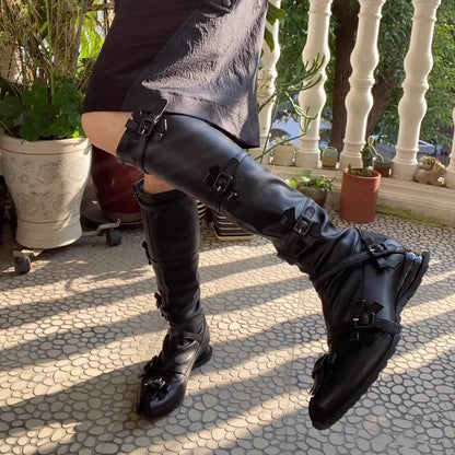 Floral Bow Lace up Boots