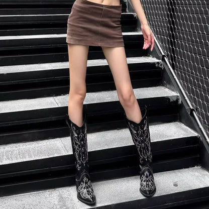 Embroidered Western Cowboy Boots