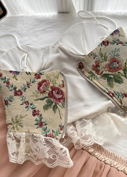 Floral Camisole & Skirt Set