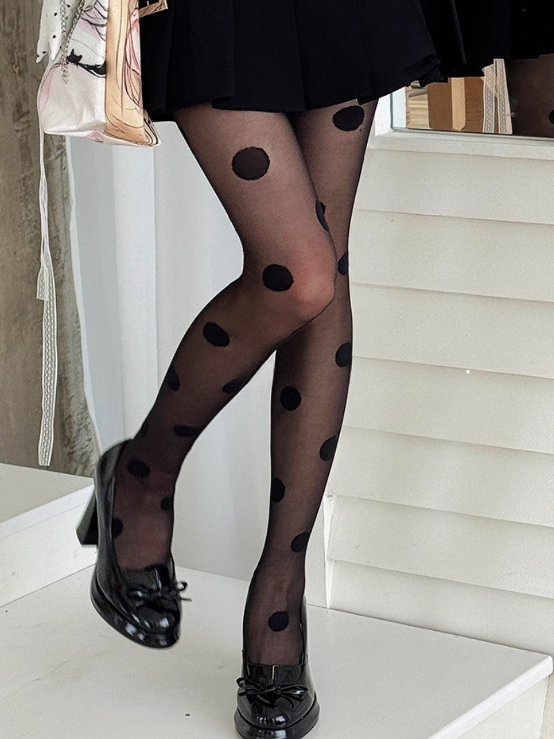 Polka Dot Ballet Pantyhose