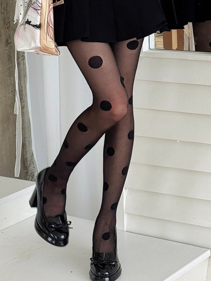 Polka Dot Ballet Pantyhose