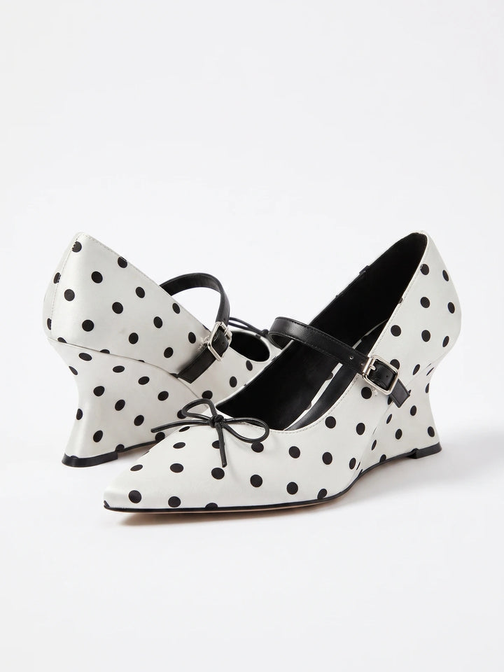 Isaline Polka Dot Mary Jane Heels