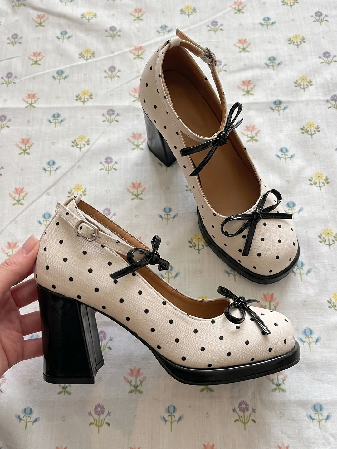 Philomene Polka Dot Mary Jane Heels