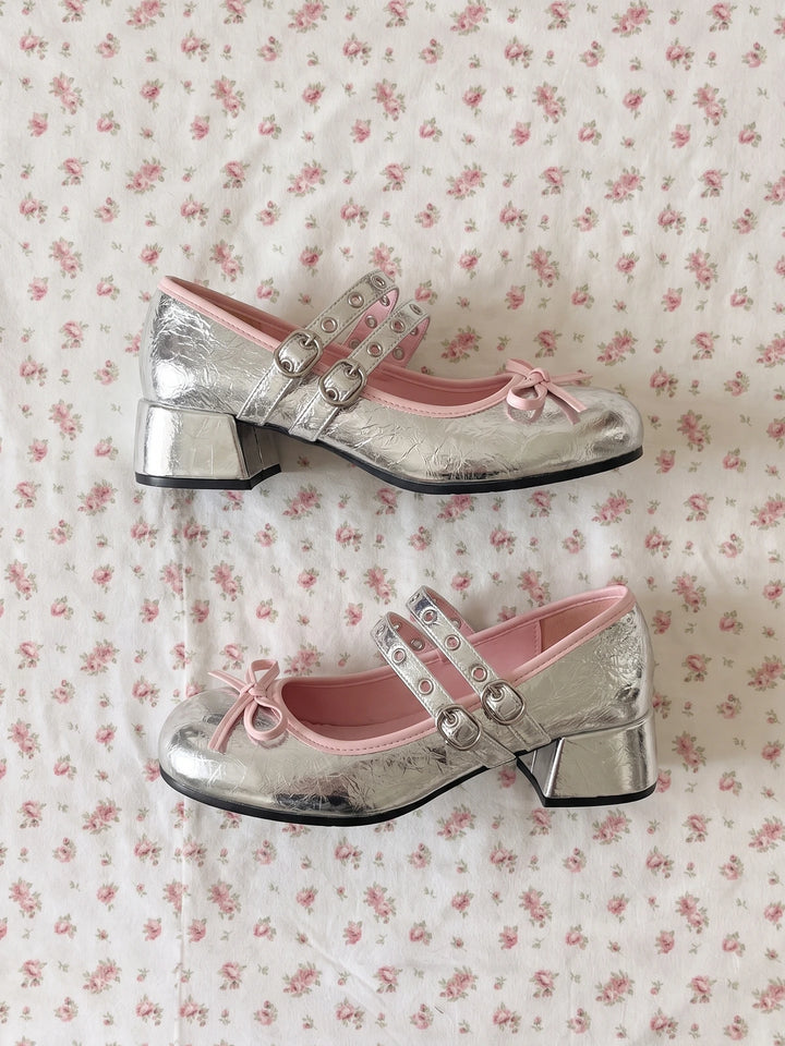 Silver Darling Mary Janes
