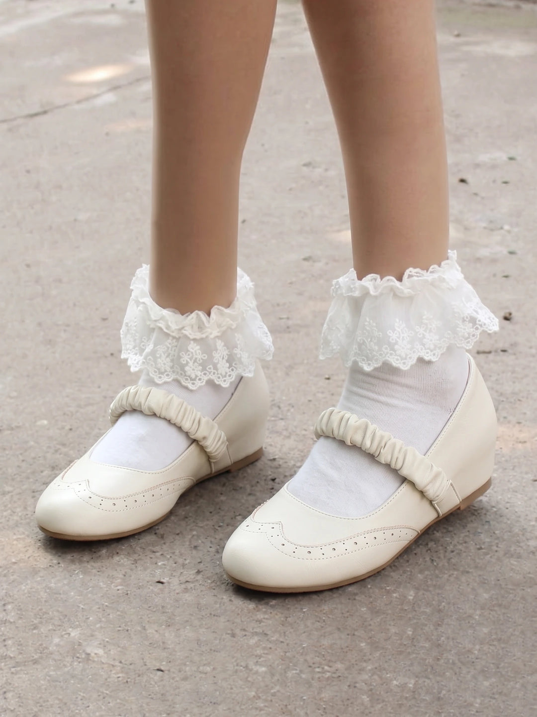 Fanchonette Scrunchie Strap Mary Janes