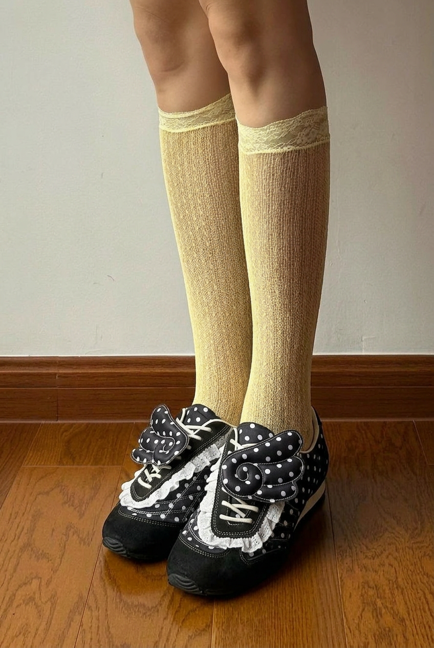 Polka Dot Wing Flats