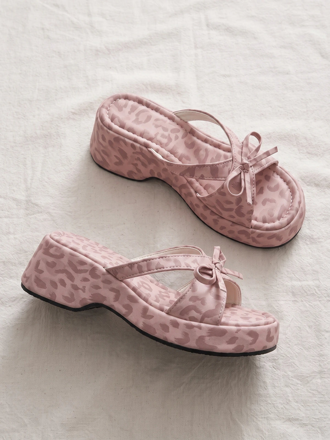 Pink Leopard Darling Sandals