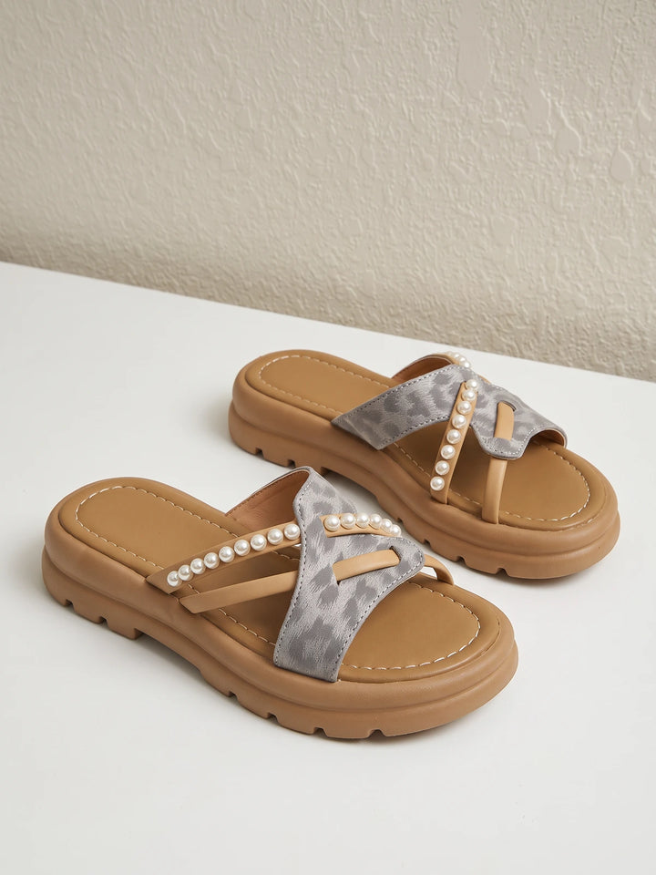 Daphne Jacquard Crossover Sandals
