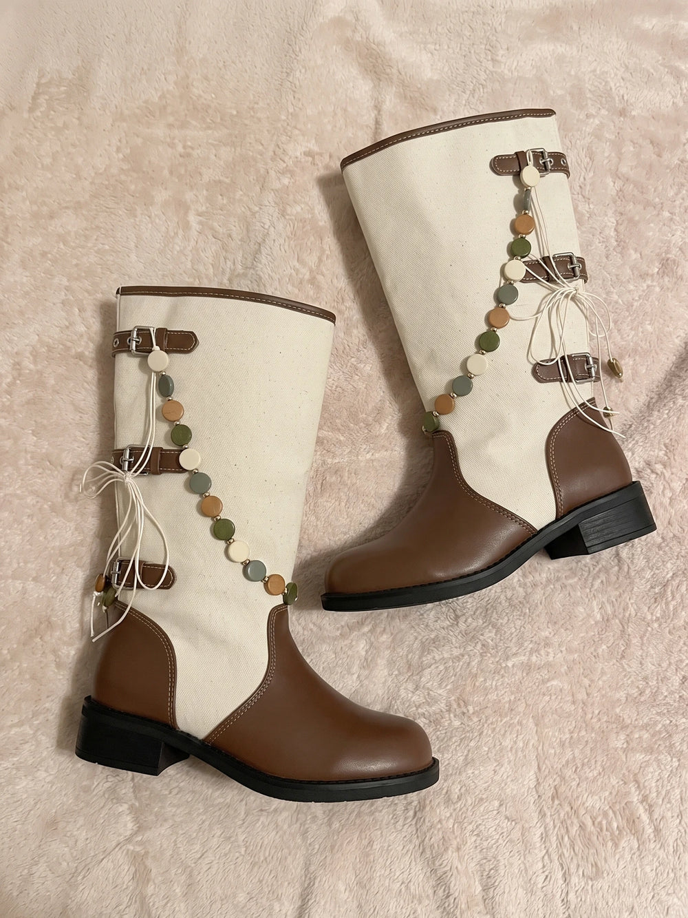 Cream And Darling Boots
