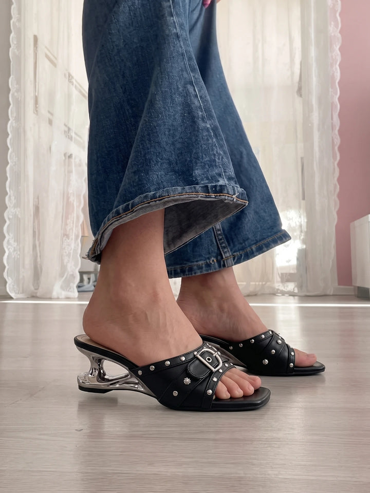 Black Darling Sandals