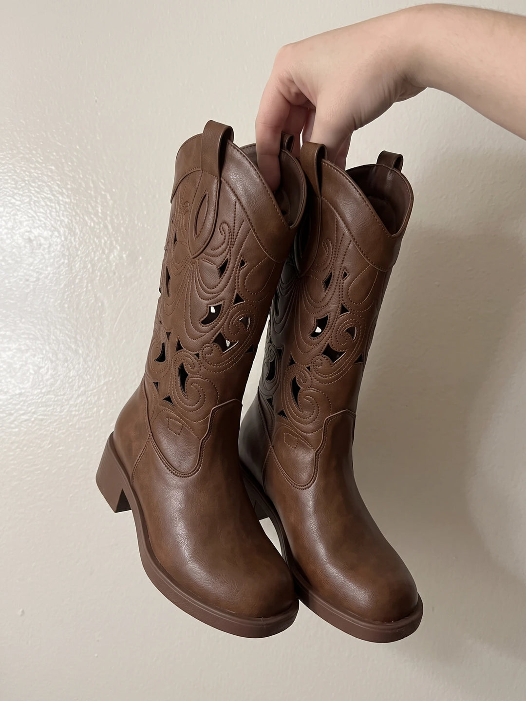 Zelie Laser-Cut Western Boots