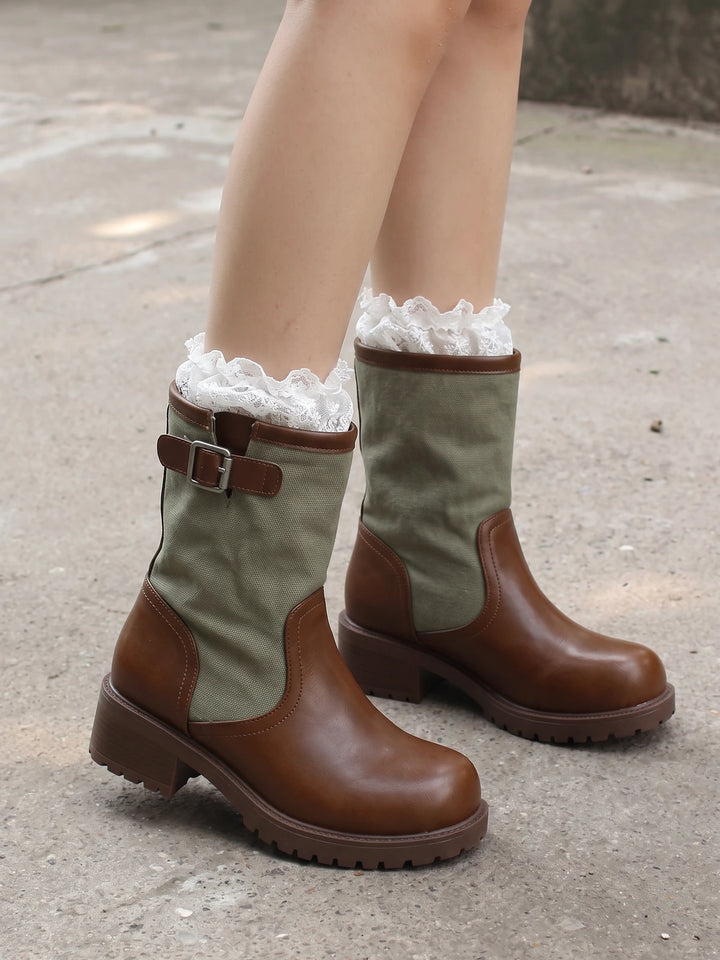 Freya Canvas Panel Boots