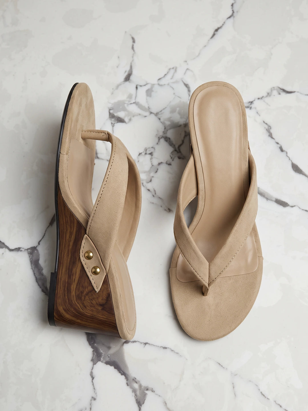 Vincenzia Suede Wedge Sandals
