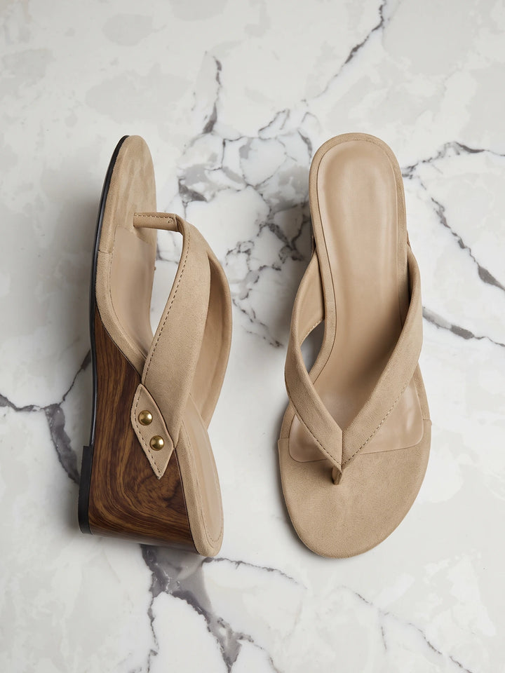 Vincenzia Suede Wedge Sandals