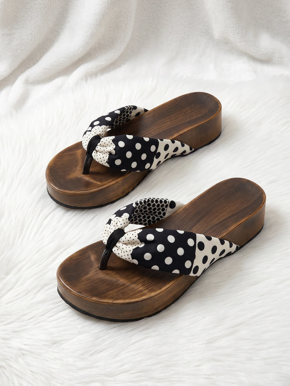 Katie Polka Dot Platform Sandals