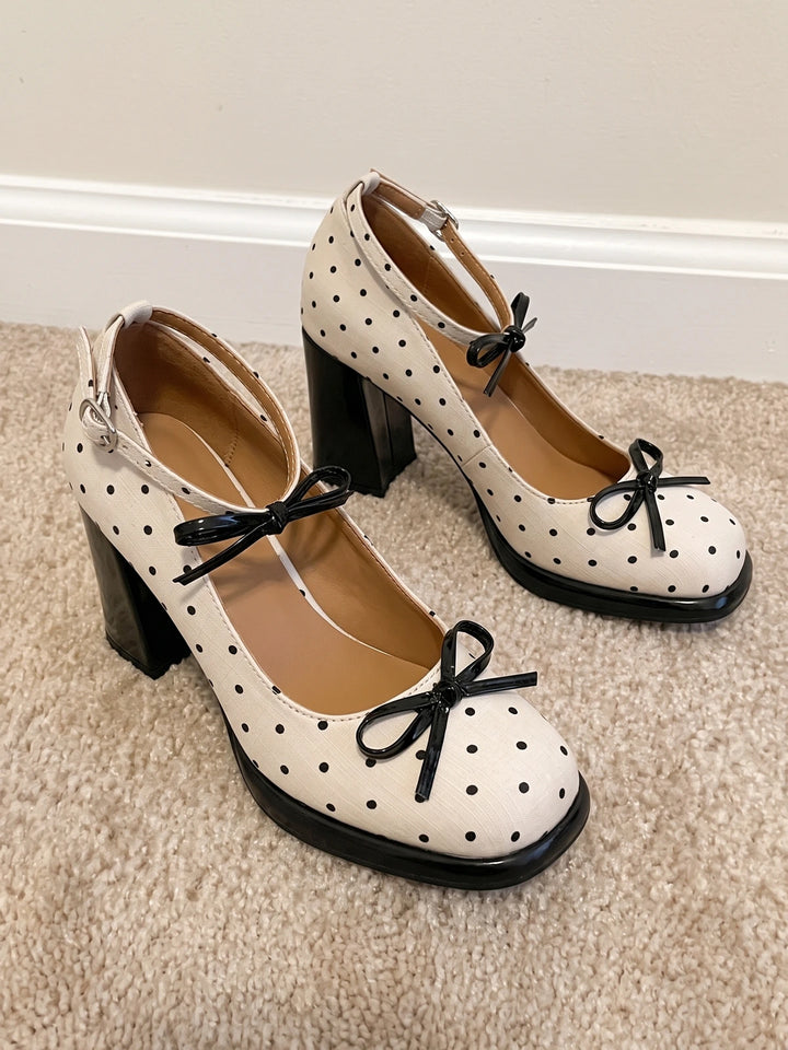 Philomene Polka Dot Mary Jane Heels