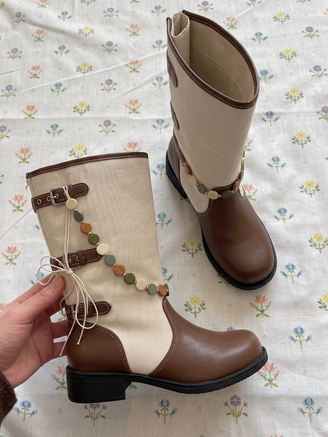 Cream And Darling Boots