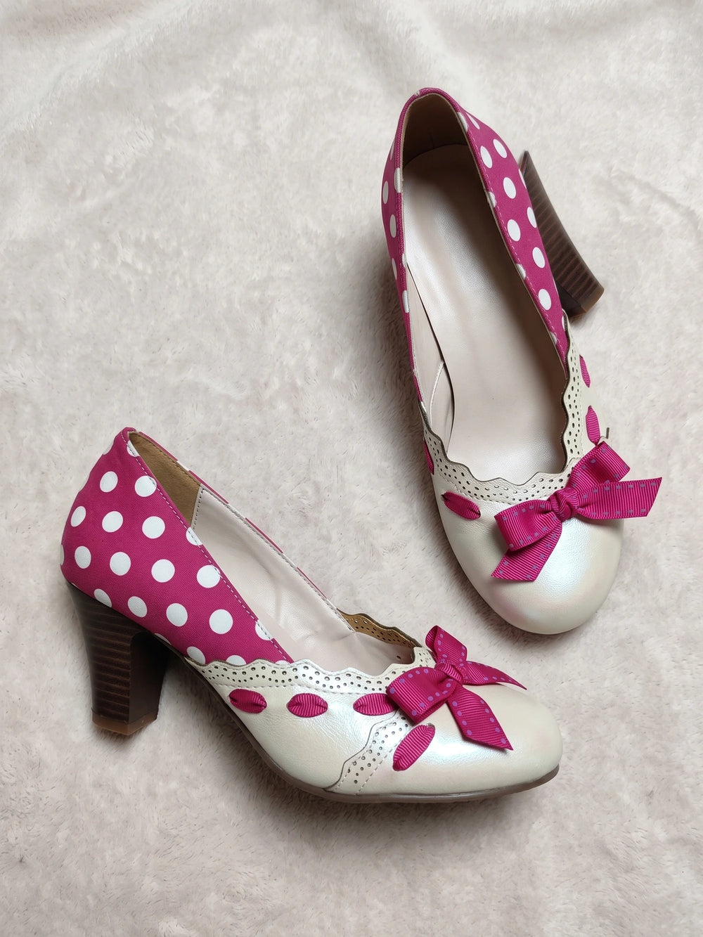 Elodie Polka Bow Heels