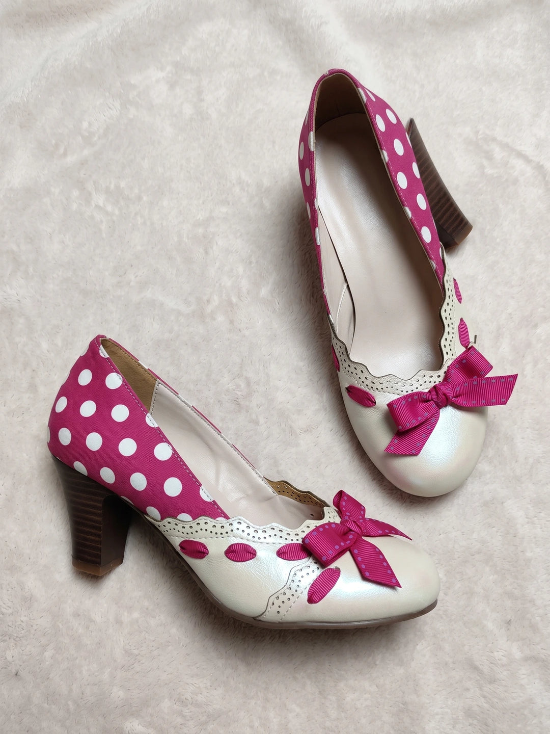 Elodie Polka Bow Heels