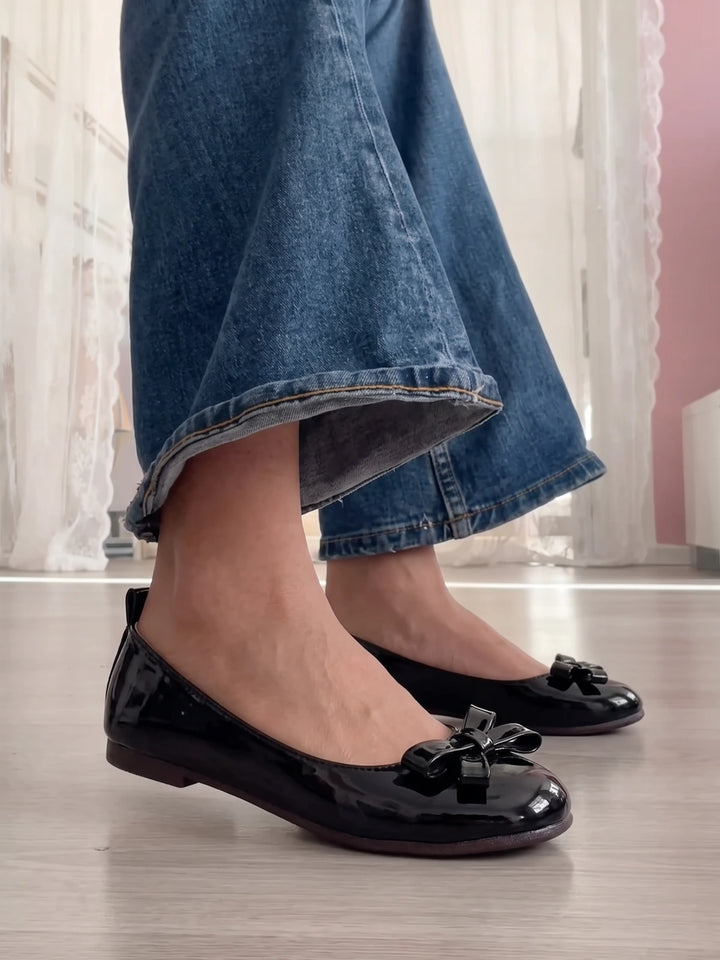 Amelié Glossy Ballet Flats