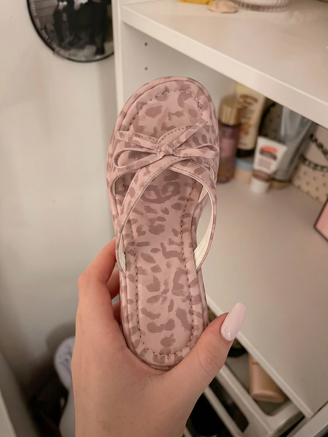 Pink Leopard Darling Sandals