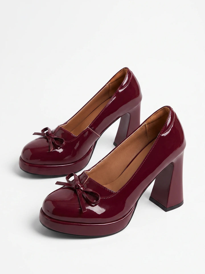 Veronica Flared-Heel Loafer Pump