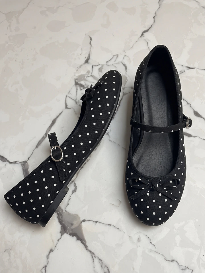 Elodie Polka Mary Jane Flats