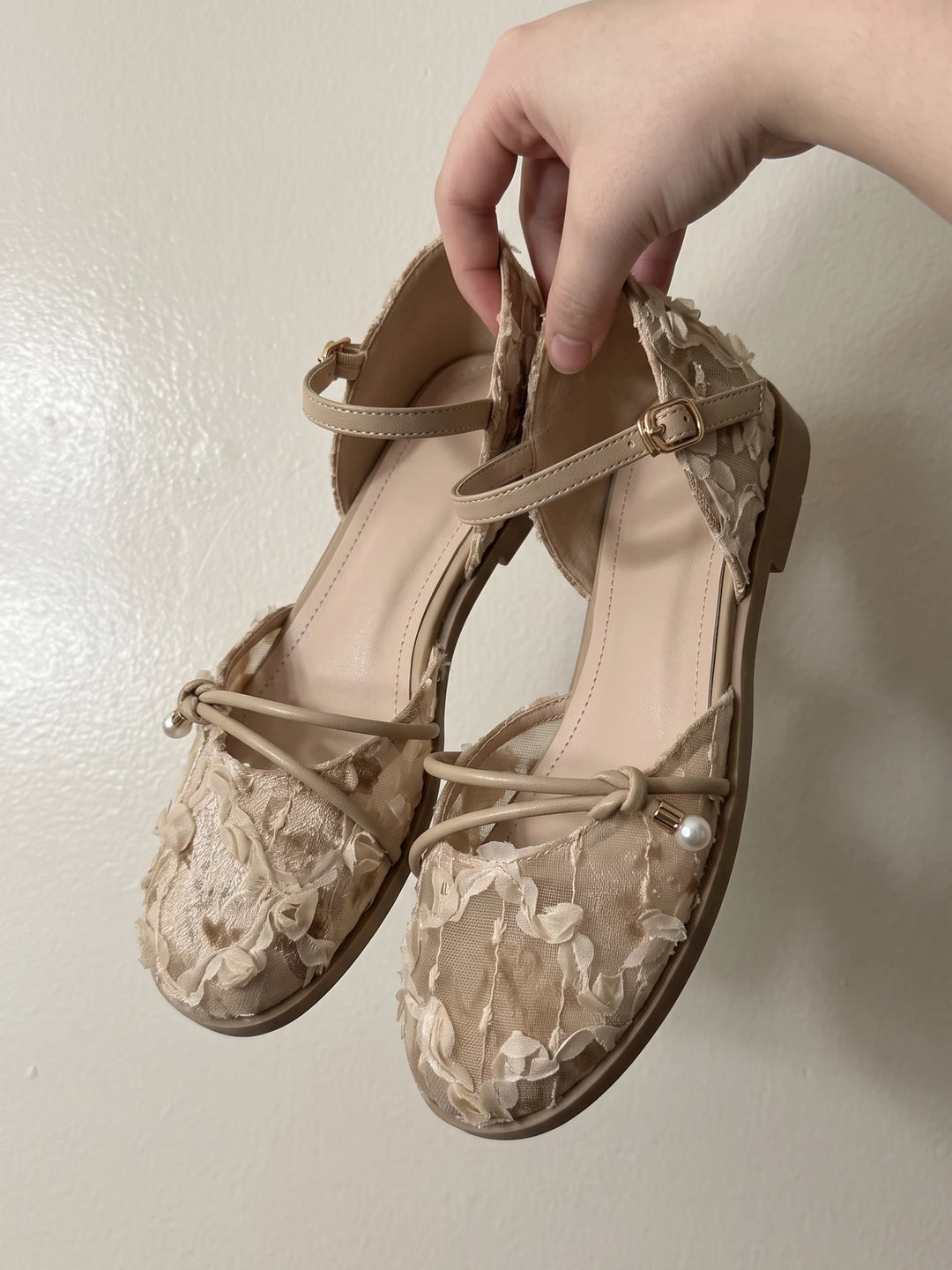 Mirellan Lace Floral Flats
