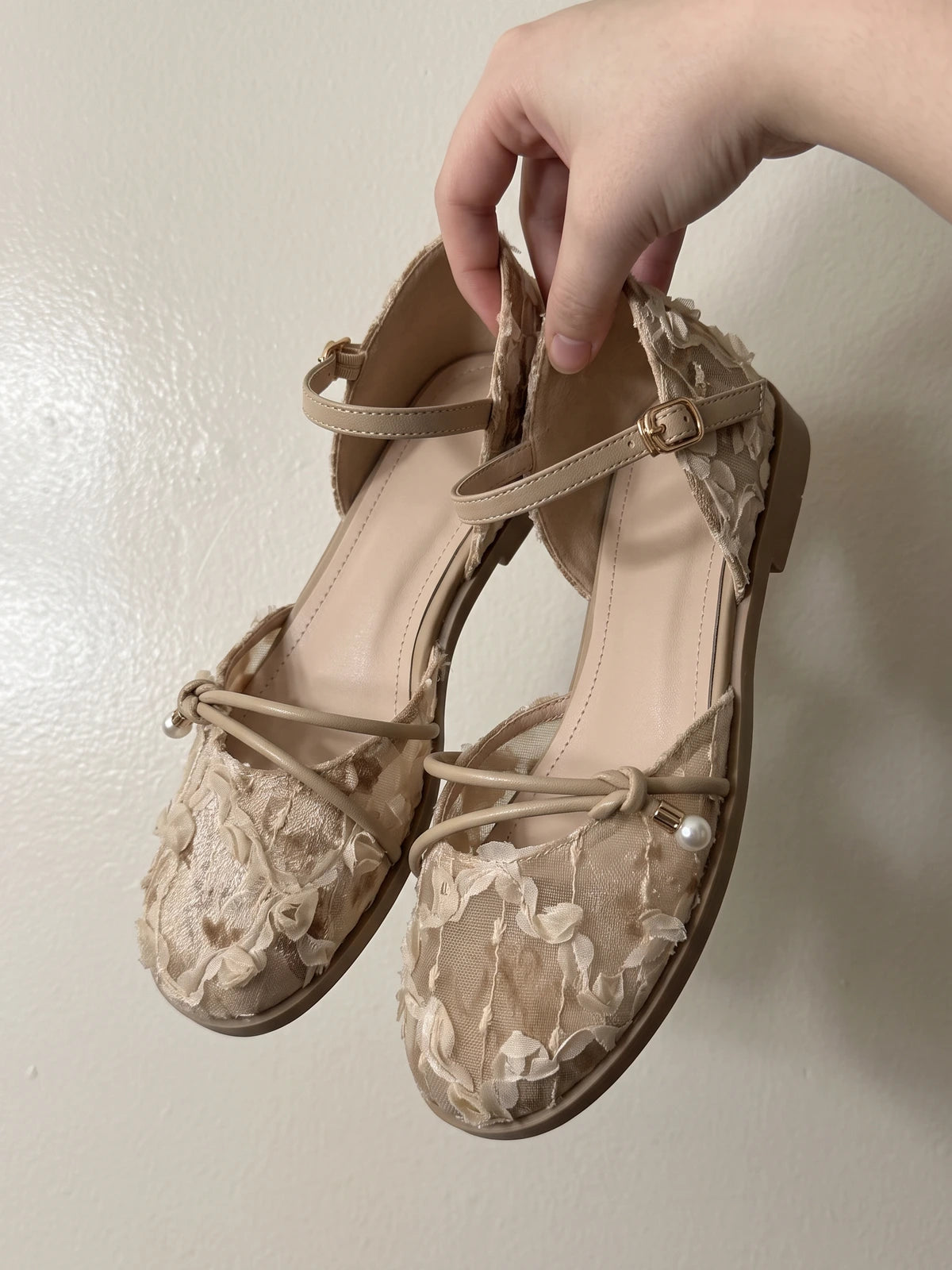 Mirellan Lace Floral Flats