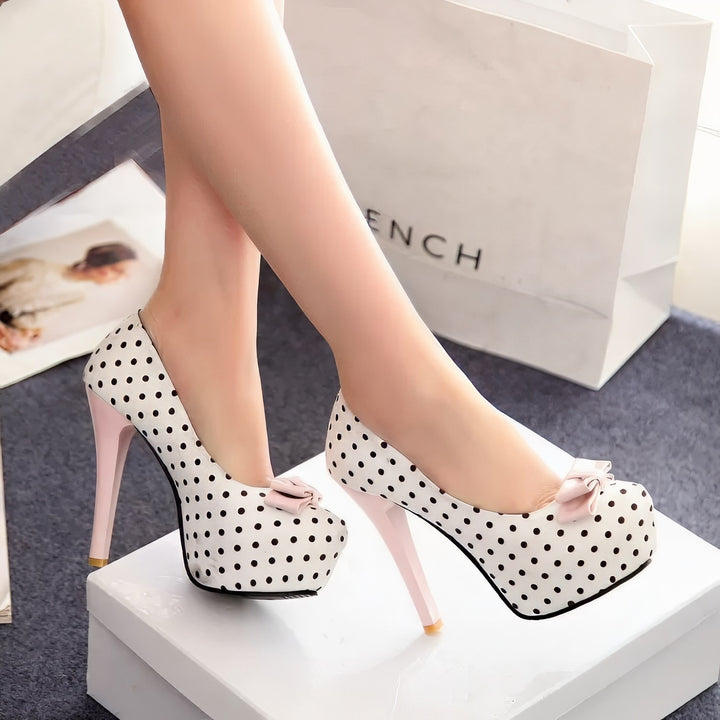 Lulu Polka Bow Heels