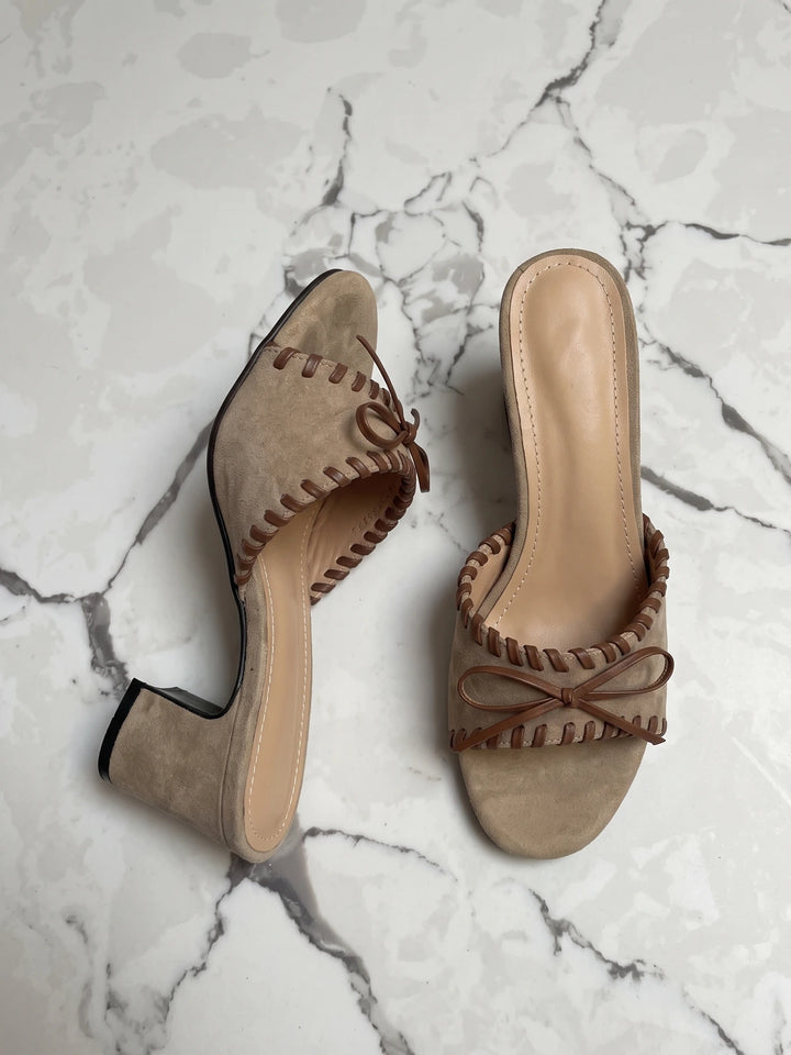 Otteline Suede Bow Mules