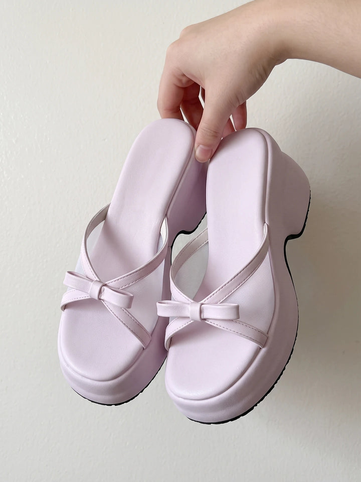 Ribbon Bow Sandals