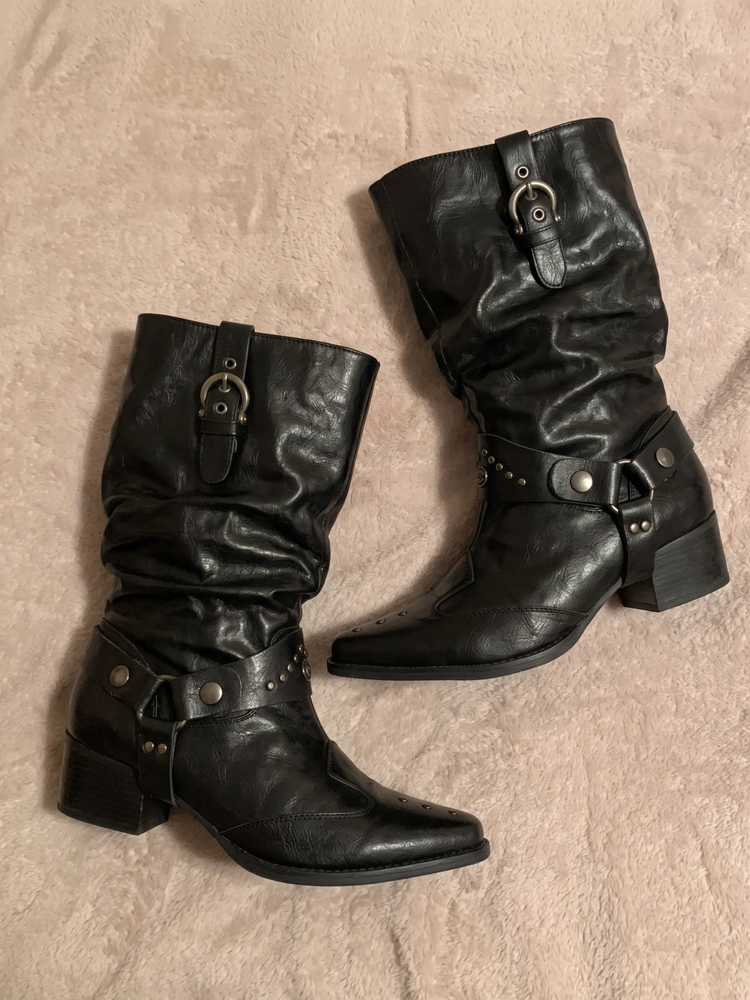 Solange Studded Slouch Boots
